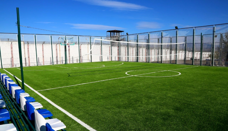 В тюрьмах Грузии обновили спортивные площадки