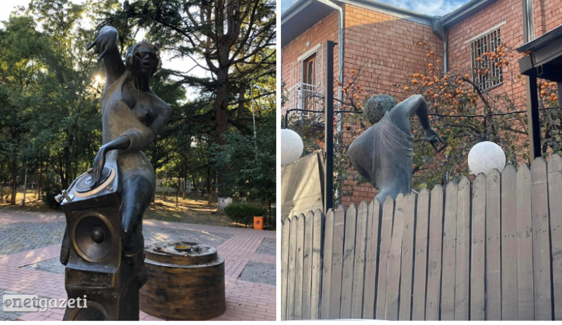 Как скульптура из парка Ваке оказалась в частном дворе — ответ мэрии