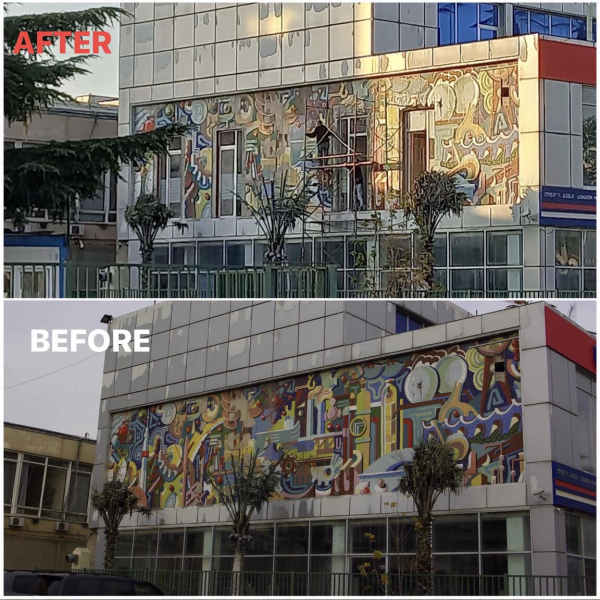 Тбилисскую мозаику разрушили ради «французских окон»