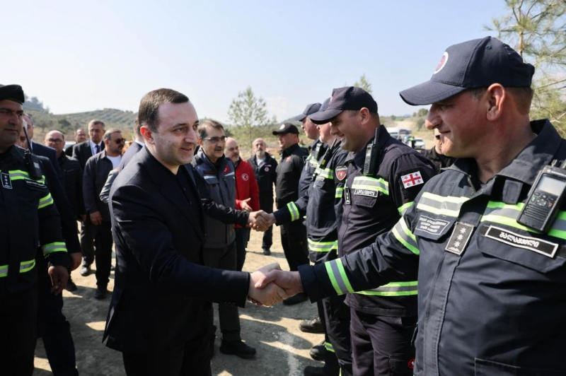 Премьер-министр Грузии посетил зону бедствия после землетрясения в Турции