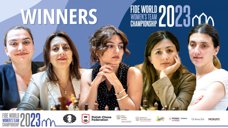 Женская сборная Грузии по шахматам второй раз выиграла Чемпионат мира