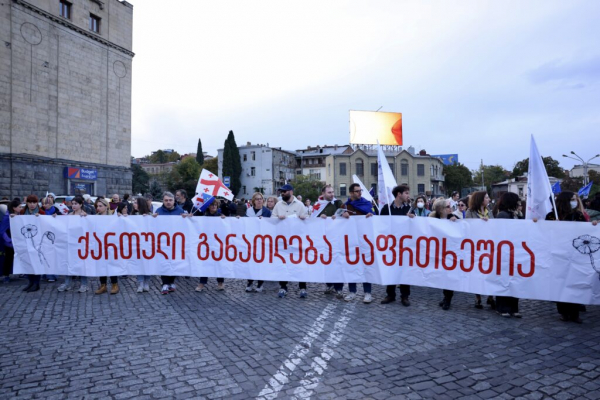 Фотоистория | Накануне выборов 26 октября прошла акция «Грузия выбирает Евросоюз»