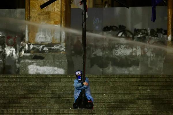 Фотоистория | Зима близко: протесты в Грузии продолжаются