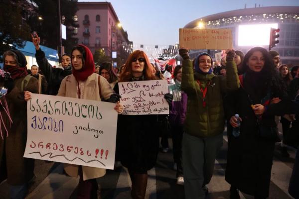 Фотоистория | 28-й день протестов в Грузии