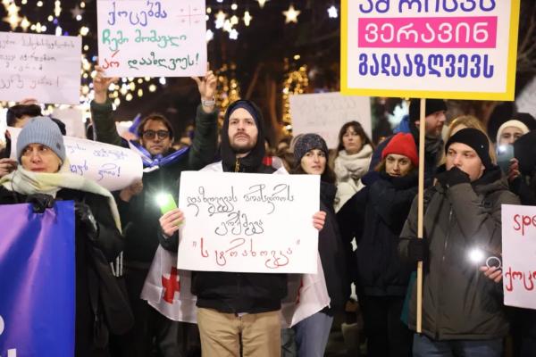 Фотоистория | 28-й день протестов в Грузии