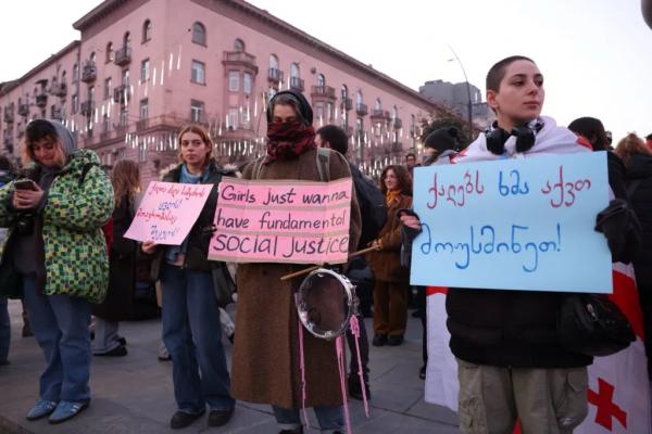 Фотоистория | 28-й день протестов в Грузии