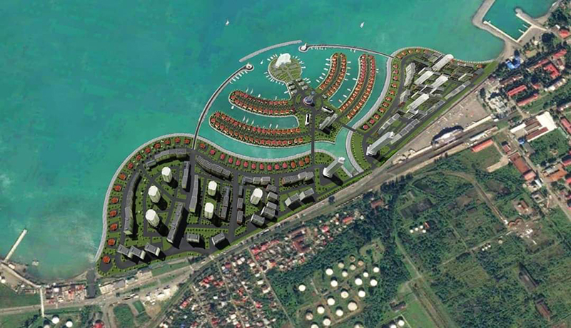 В сети появились эскизы проекта искусственного острова возле Батуми